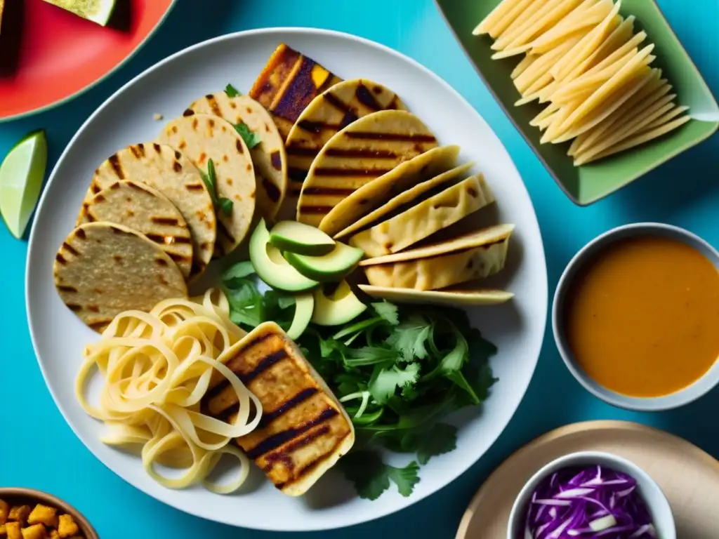 Una explosión de colores y sabores: plato variado con tempeh en recetas históricas de todo el mundo