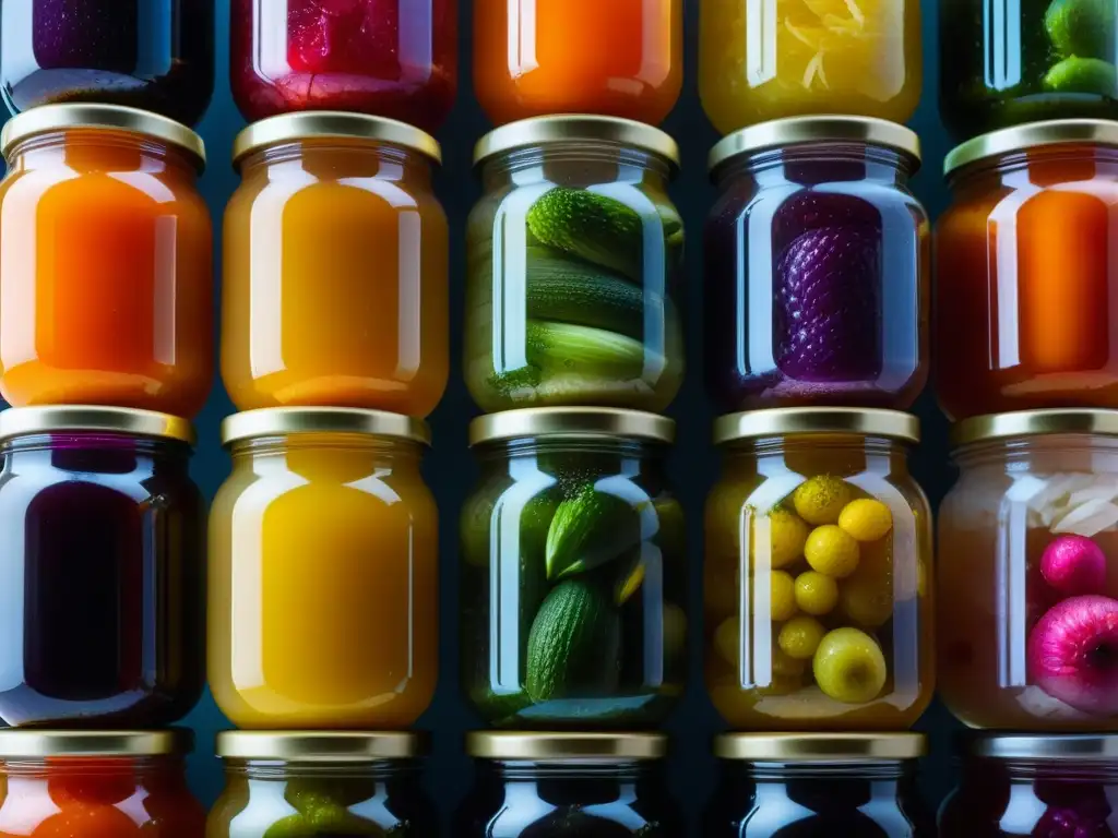 Una explosión de colores y texturas en alimentos fermentados en gastronomía histórica