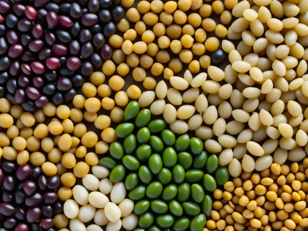 Una explosión de coloridos granos y legumbres otomanos, resaltando la importancia de estos alimentos en la cocina