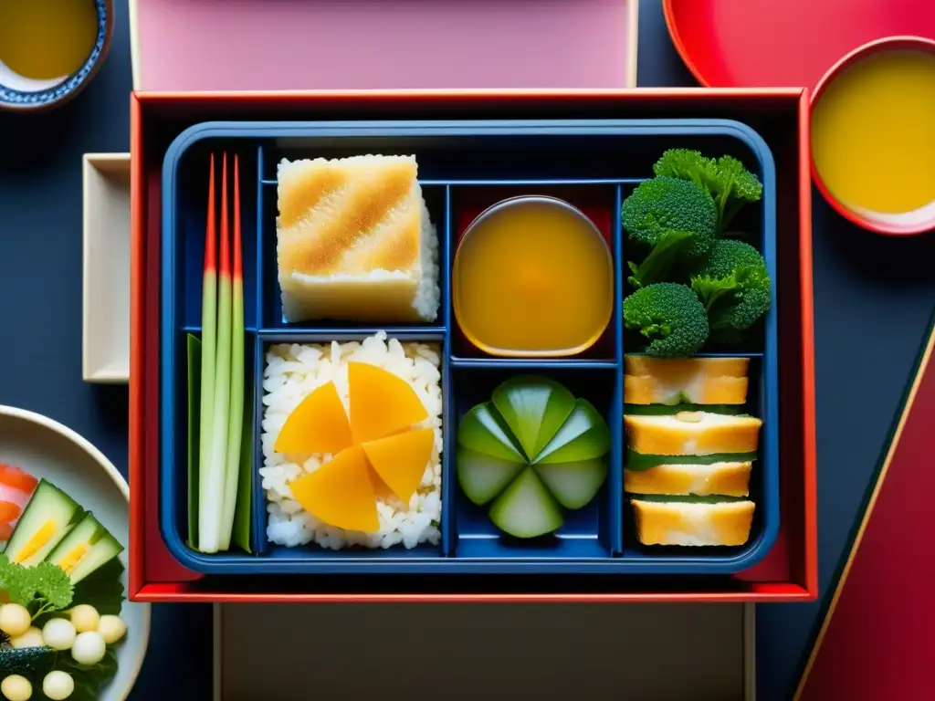 Una exquisita fusión culinaria entre la gastronomía portuguesa y japonesa, reflejada en un detallado bento box