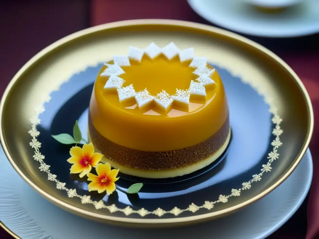 Exquisito postre 'Ponche a la Catalina' en cocina histórica en la corte