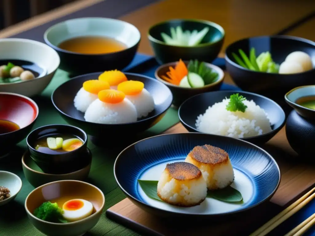 Exquisitos alimentos ceremoniales de la Era Kamakura en detallada presentación