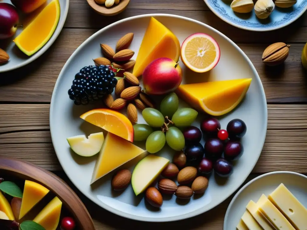 Exquisitos platos del Renacimiento con contexto histórico en una decorada fuente