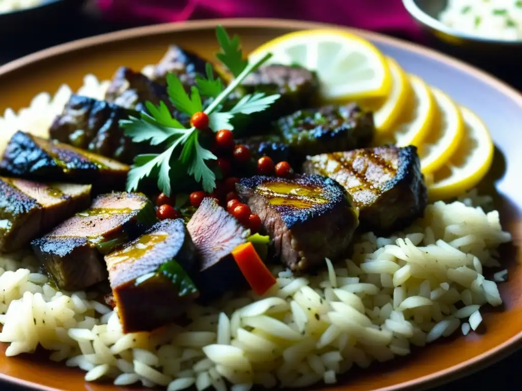 Un festín histórico en Estambul: kebabs de cordero, arroz con azafrán y verduras a la parrilla