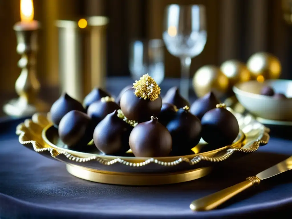 Un festín de trufas en la mesa zarista, bañadas en oro y rodeadas de lujo y elegancia