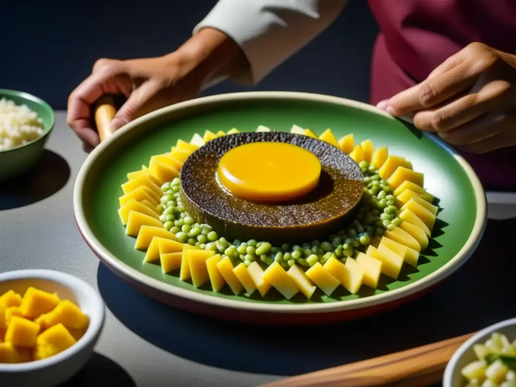 Una fusión innovadora de sabores y colores en la cocina tradicional de Patagonia, reflejando la riqueza cultural de la región