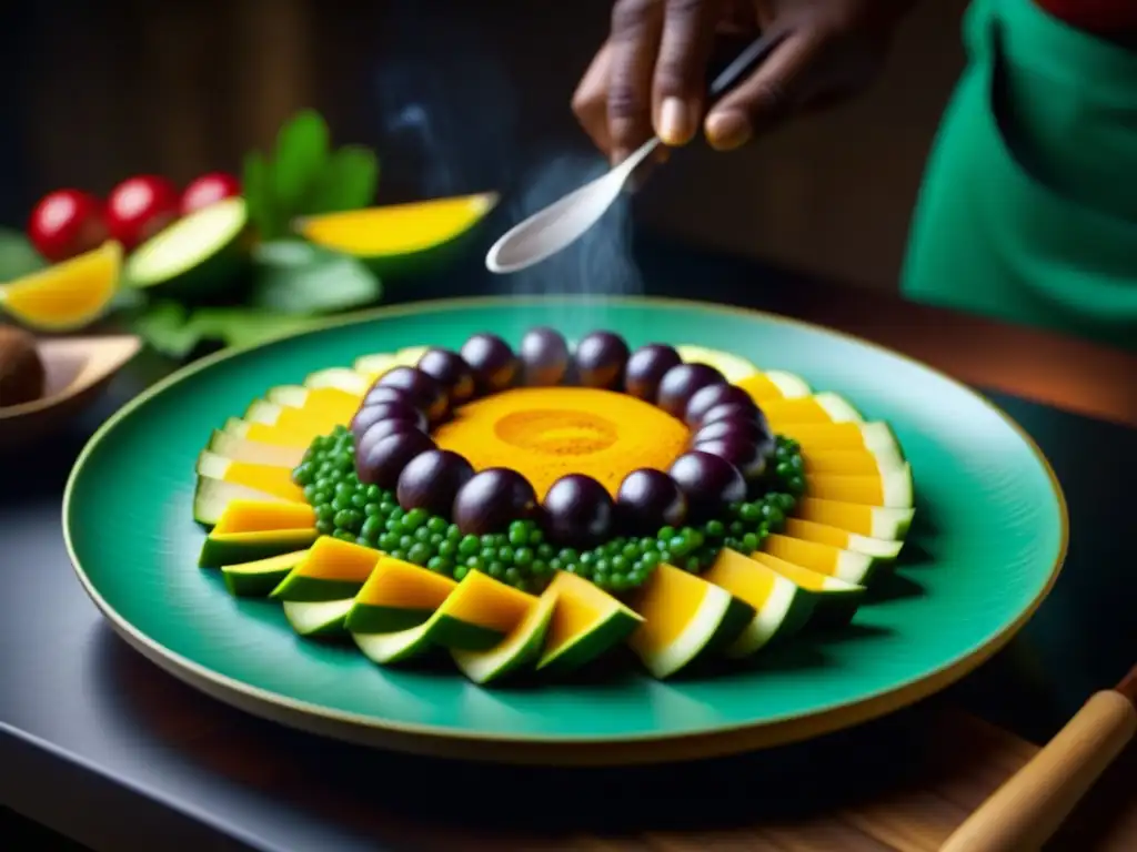 Una fusión de sabores y colores en un plato amazónico, destacando la influencia africana en la cocina cultural