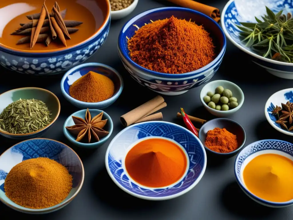 Exquisita fusión: Especias portuguesas en platos japoneses Una fusión vibrante de especias portuguesas en platos japoneses, mostrando la influencia culinaria Portugal en la cocina japonesa