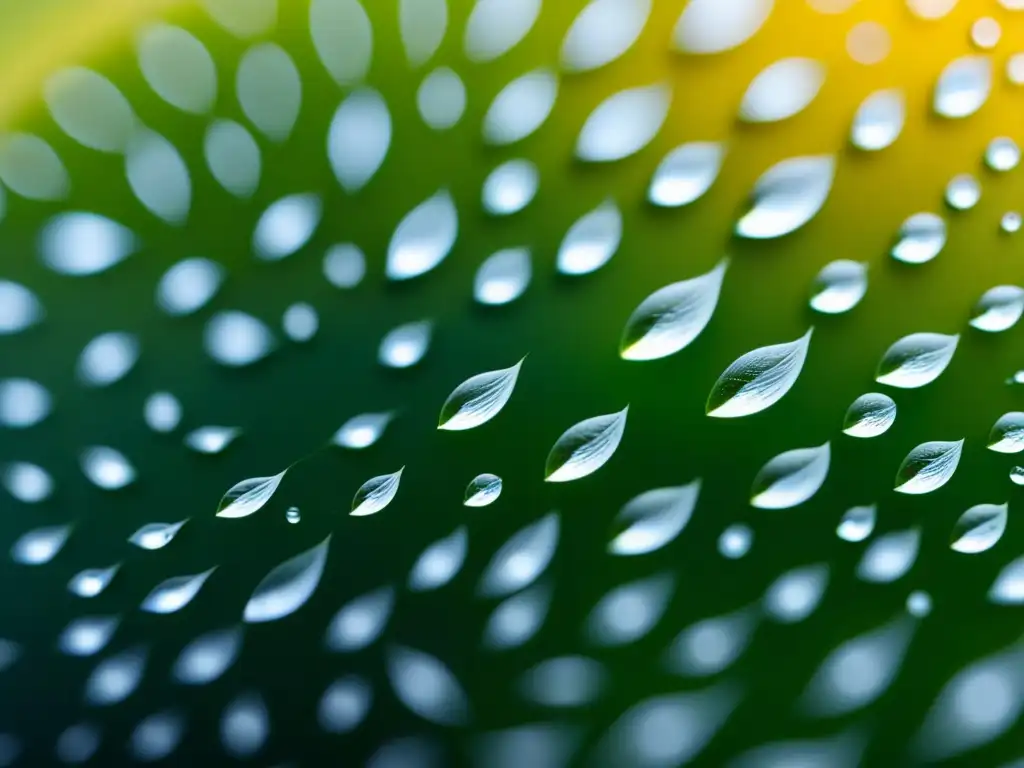 Un grano de arroz detallado con gotas de agua, mostrando su textura en la cocina asiática