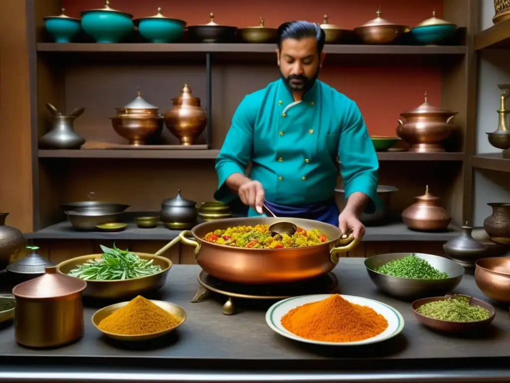 Cocina Mughal histórica con recetas gastronomía Mughal historia