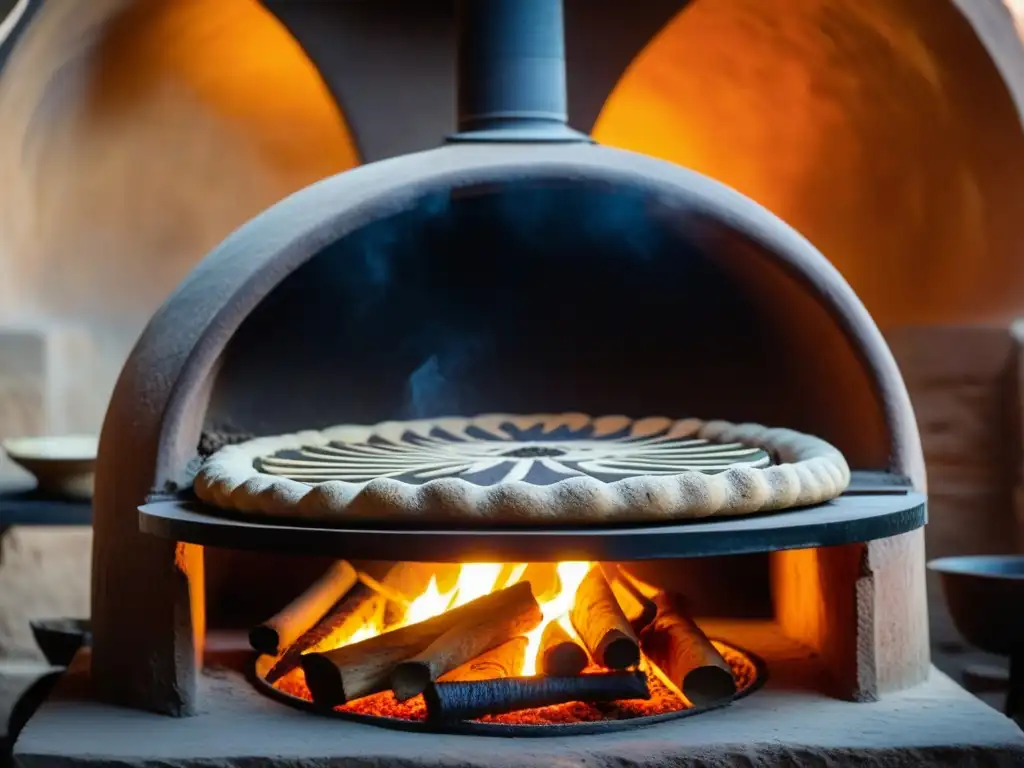 Un horno tandoor Uzbek en un mercado bullicioso de Samarcanda