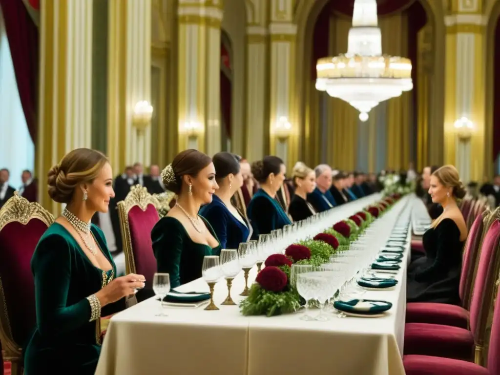 La importancia de las mujeres en la cocina de los Zares, reflejada en esta lujosa escena de banquete en un palacio ruso