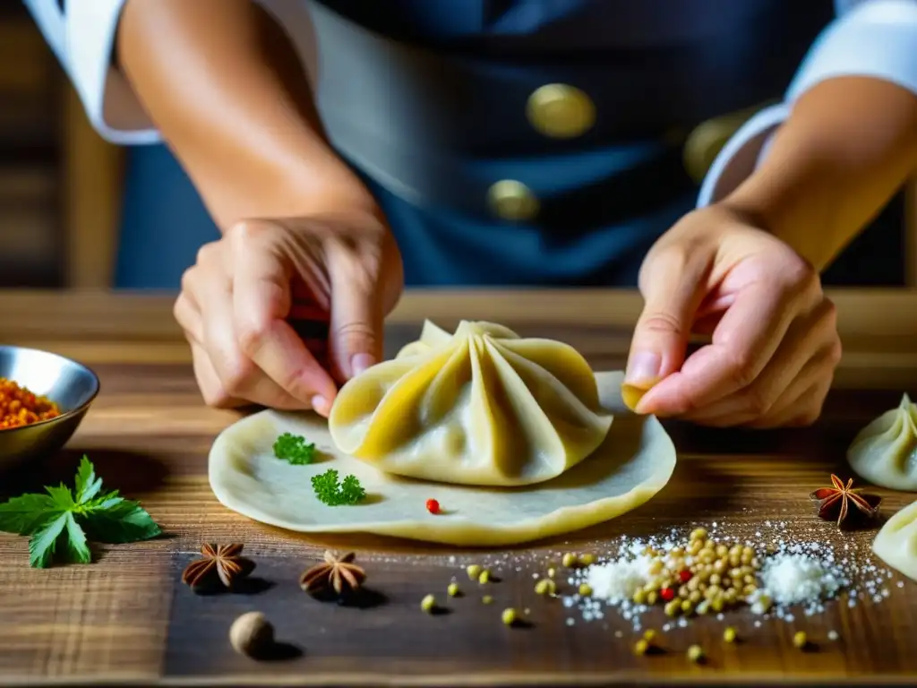 Un maestro chef fusiona sabores euroasiáticos en un delicado dumpling