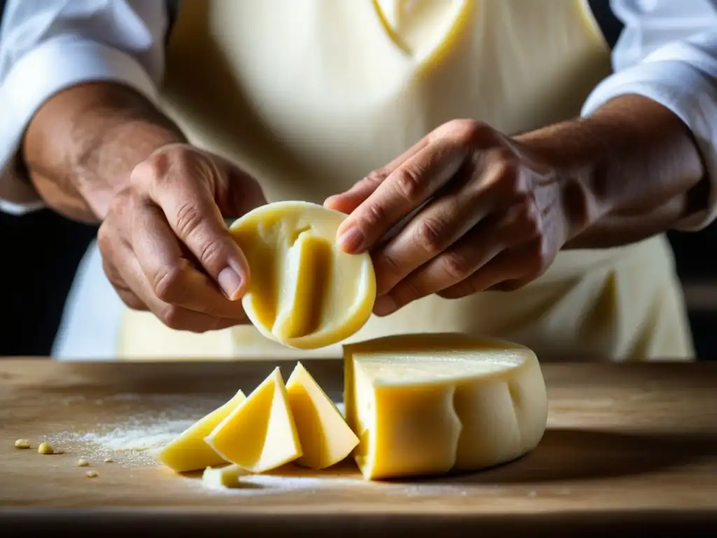 Un maestro quesero experto en la elaboración tradicional de queso halloumi del Medio Oriente