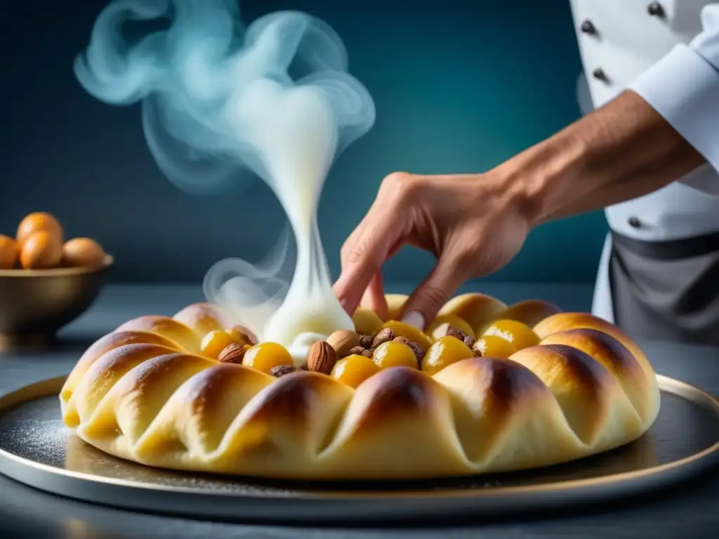 Un maestro repostero norteafricano experto en la elaboración de dulces tradicionales, reflejando la herencia andalusí en repostería