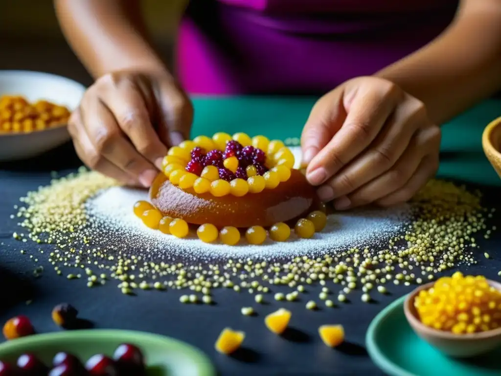 Unas manos expertas moldean con destreza alegrías mexicanas, dulces tradicionales en tiempos de guerra