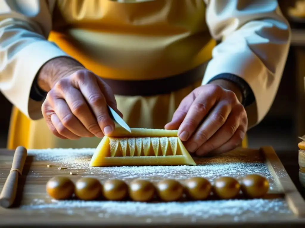 Manos expertas elaborando dulces de Bizancio, resaltando la historia y la artesanía detrás de la repostería bizantina