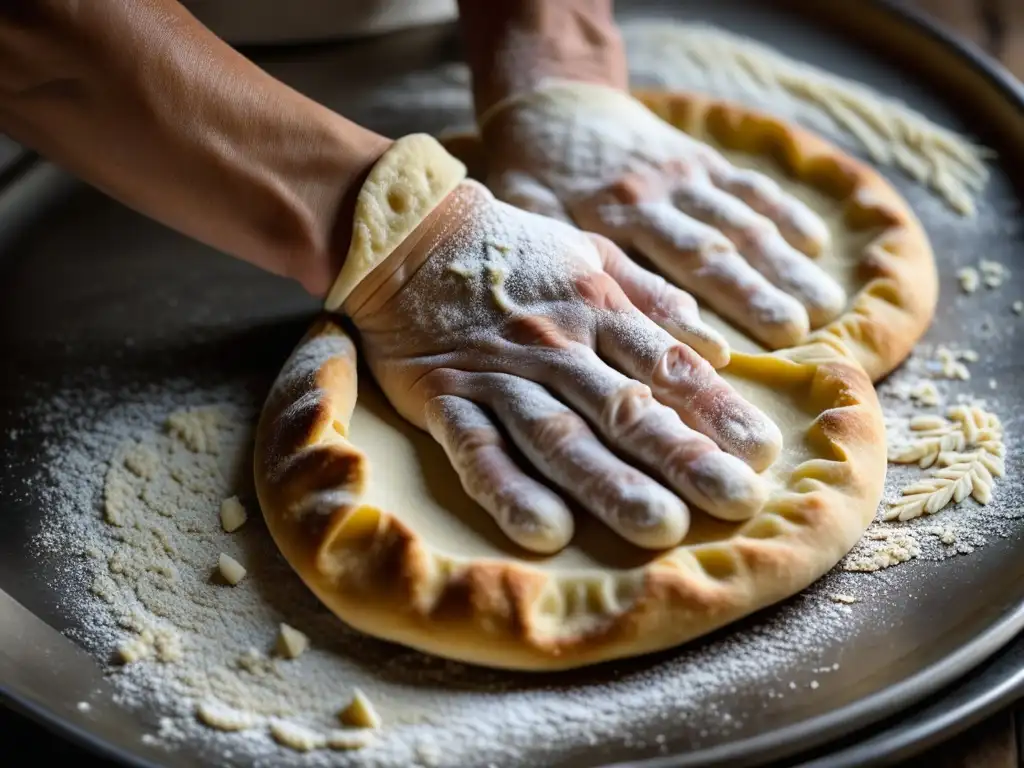 Unas manos expertas trabajan la masa para recetas históricas Europa Industrial