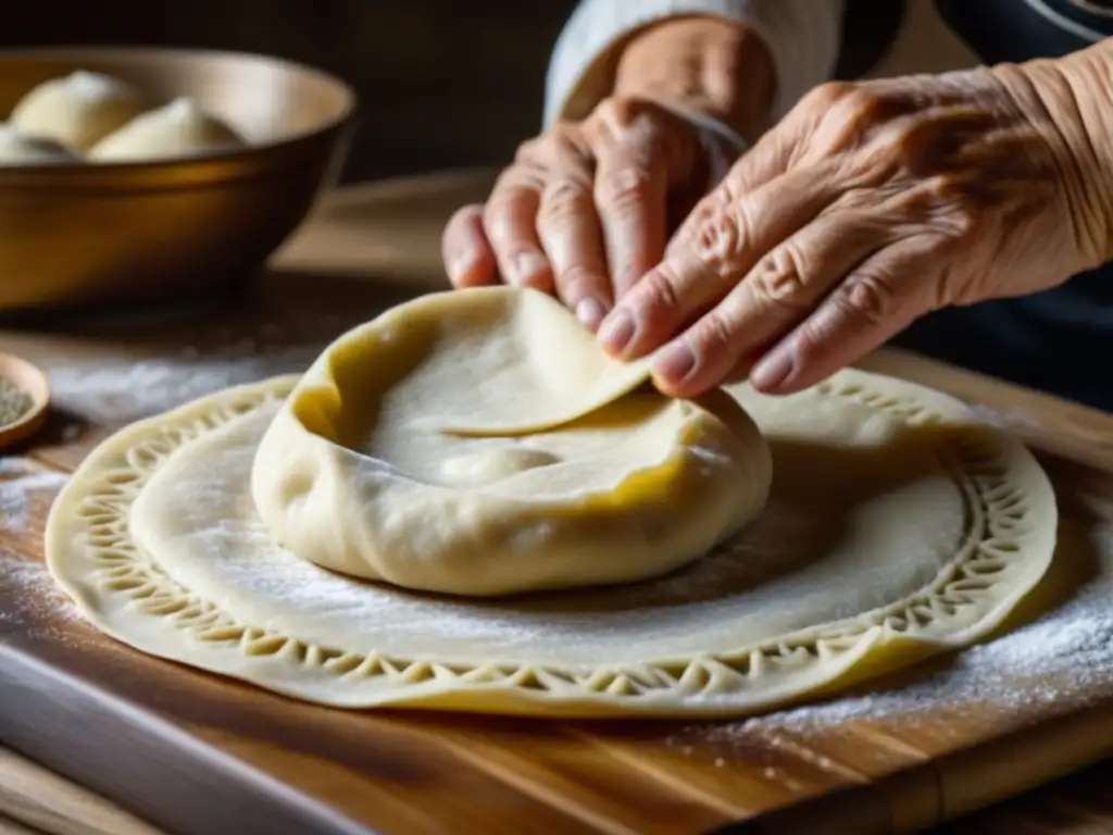 Manos expertas preparando masa para recetas tradicionales Europa Este