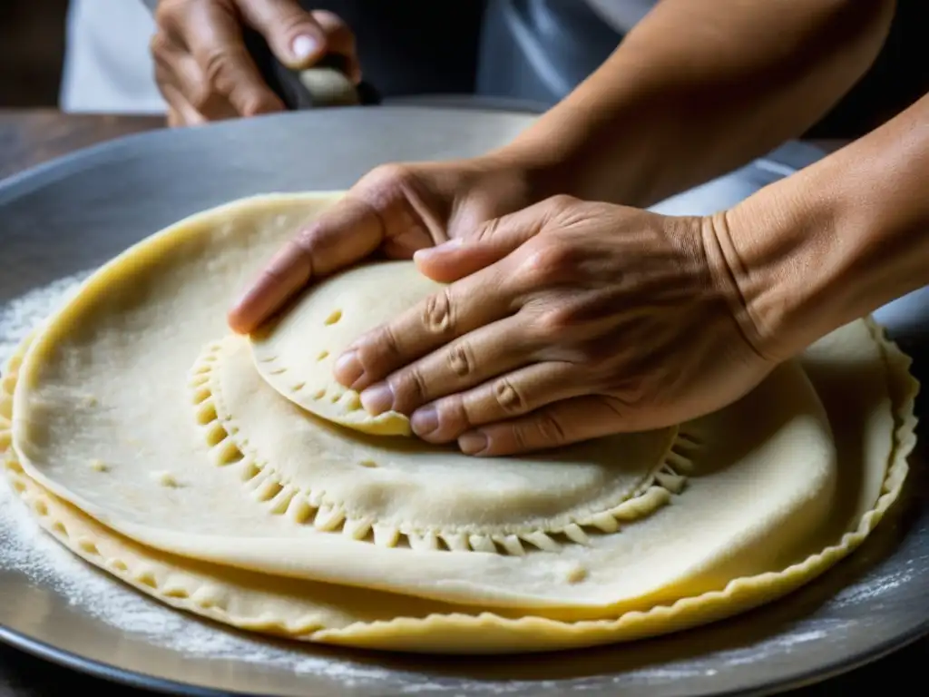 Manos hábiles moldeando tortillas de maíz en revolución, detalle y destreza en masa fresca