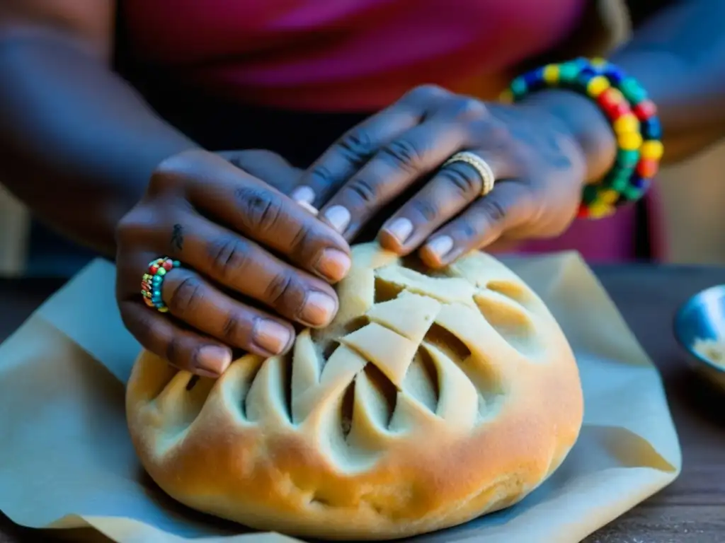 Manos negras sudafricanas moldean masa con historia de tradición y resiliencia