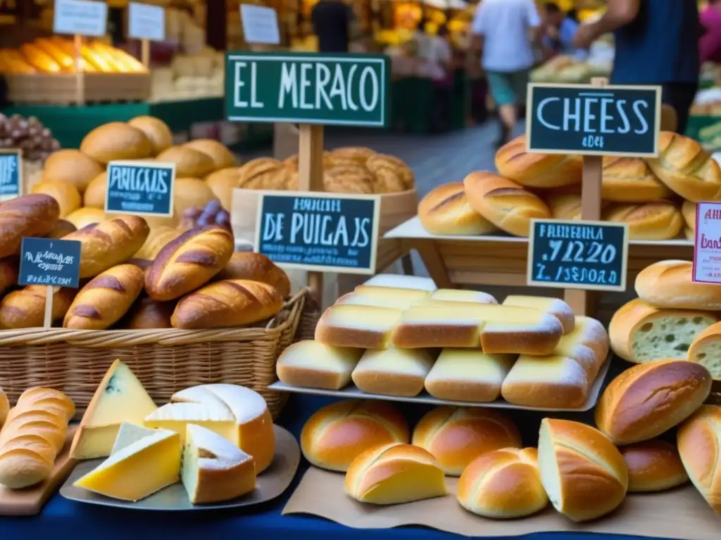 Un mercado gastronómico histórico y cultural, con una colorida variedad de delicias francesas en El Mercado de las Pulgas de París