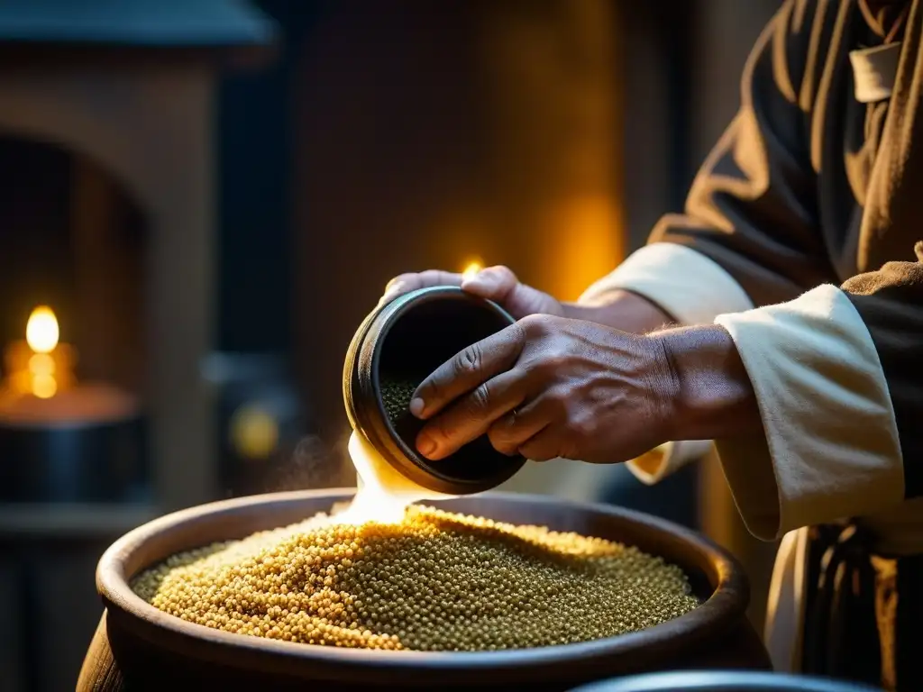 Un monje trapense elabora recetas históricas de cervezas trapenses en un antiguo monasterio