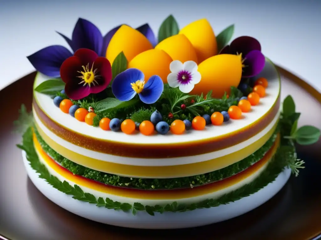 Obra maestra culinaria: fusión de cocina francesa tradicional y técnicas modernas Obra maestra gastronómica: fusión de elementos de la cocina francesa con técnicas modernas, creando un impacto visual post revolución francesa
