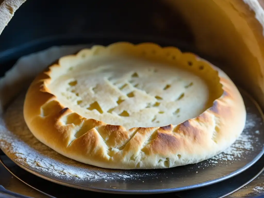 El pan lavash armenio se hornea en un horno tradicional tonir, creando una escena cultural rica y cautivadora