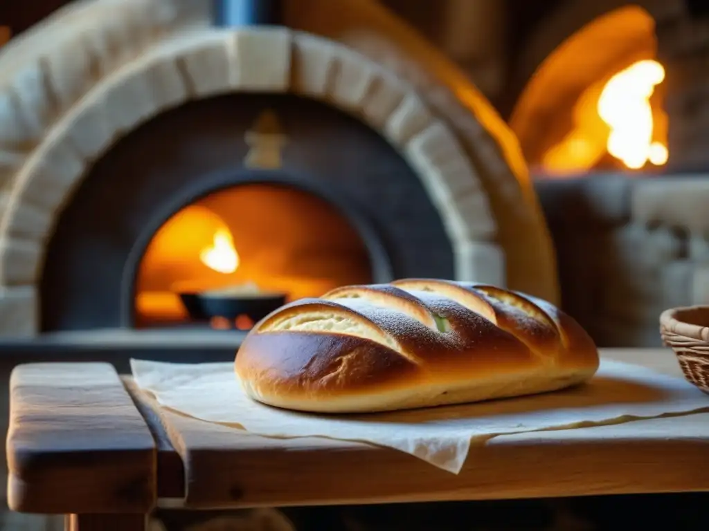 Un panadero bizantino experto moldea pan en una antigua panadería, resaltando la Importancia cereales pan dieta bizantina