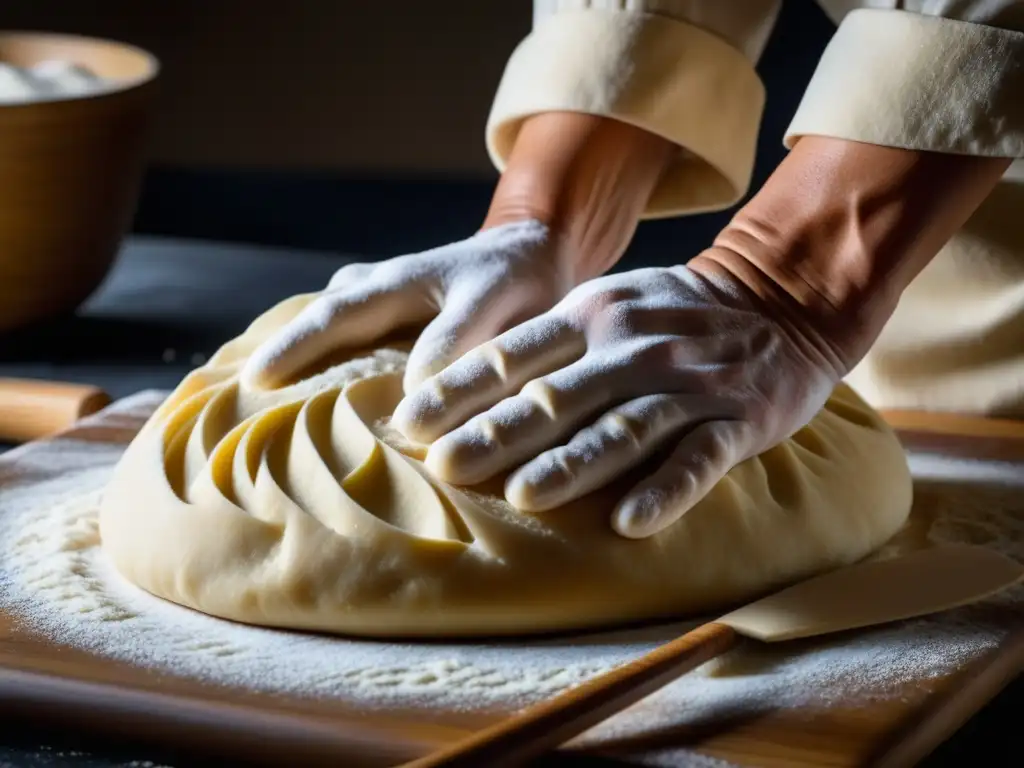 Un panadero moldea con destreza masa para shokupan, destacando la influencia occidental en la panadería japonesa