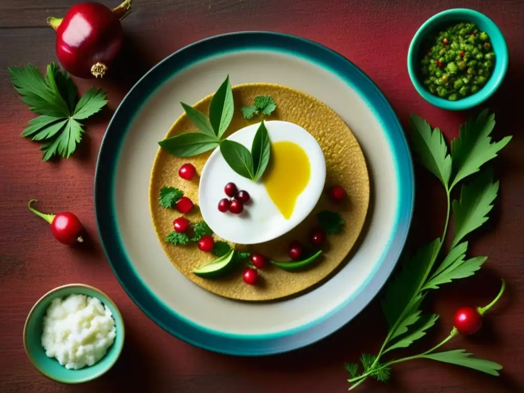 Plato de chiles en nogada en detalle, con vibrantes colores y texturas