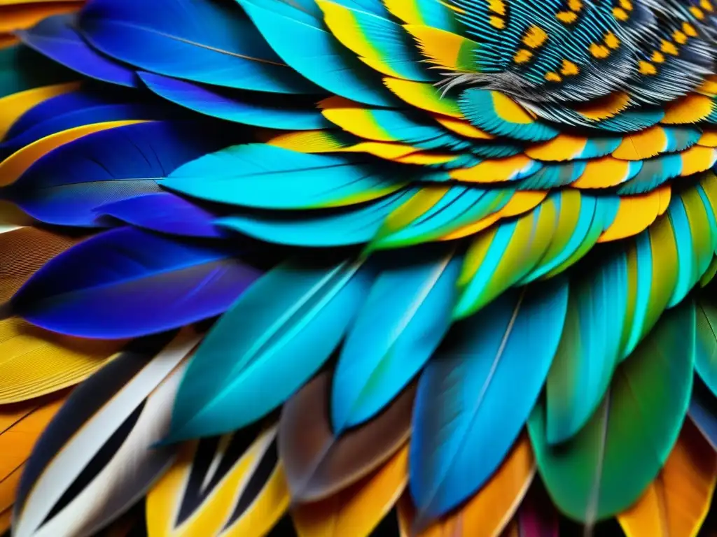 Plumaje vibrante y colorido de un pavo salvaje, evocando la historia del pavo en gastronomía