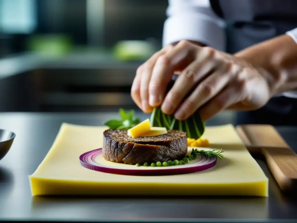 Preparación de plato lituano en cocina moderna: fusión de recetas históricas con técnicas contemporáneas