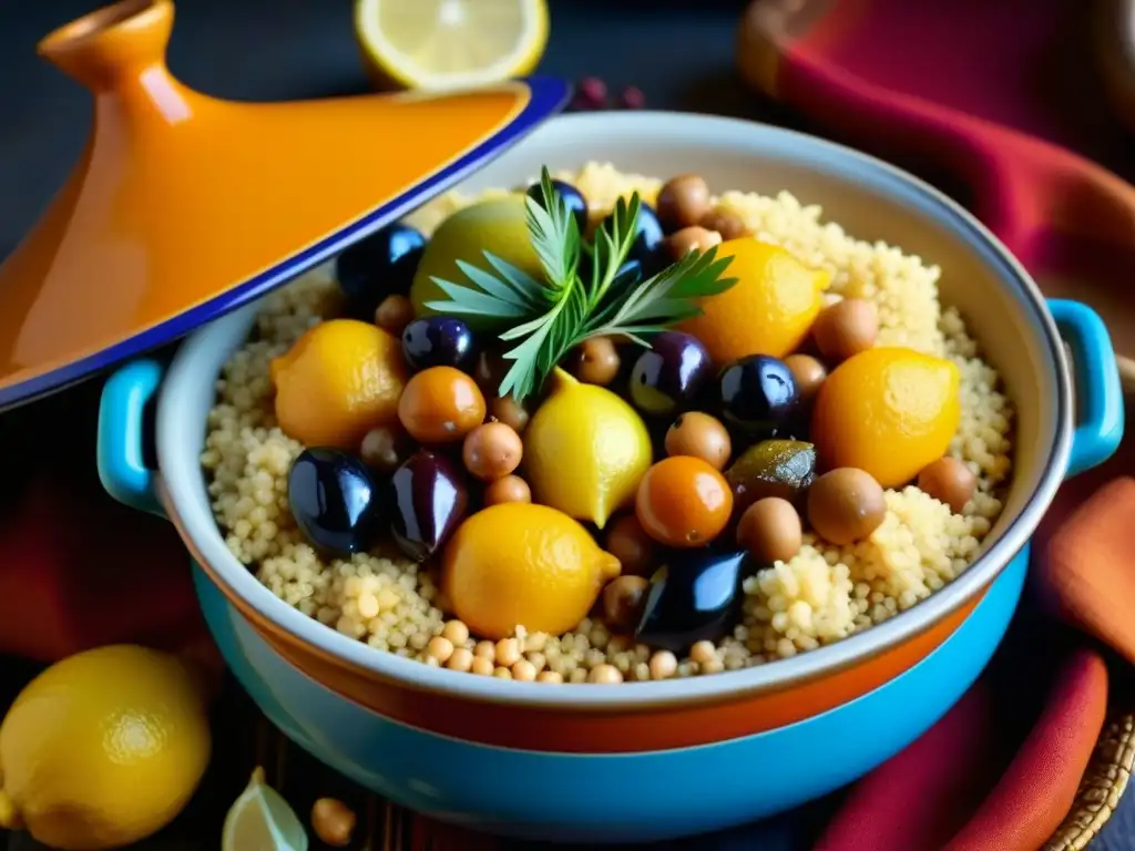 Tagine Magrebí: Colores y Sabores Tradicionales en Detalle Receta tradicional: tagine colorido con ingredientes judíos del Magreb