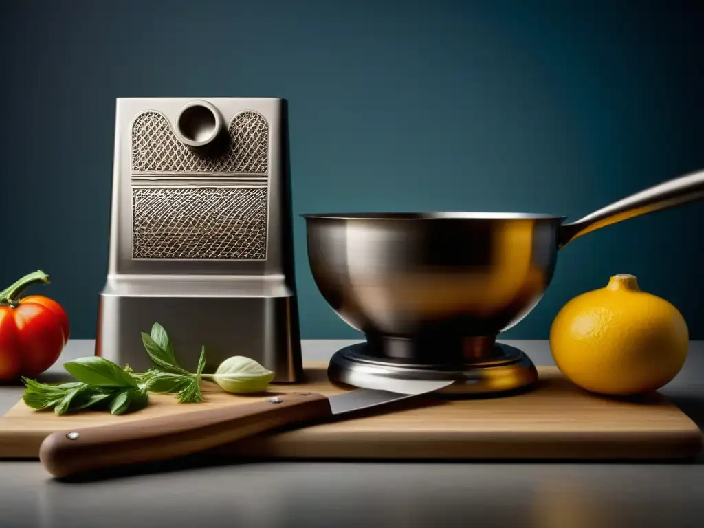 Preparando recetas históricas con gadgets modernos en cocina artesanal y contemporánea