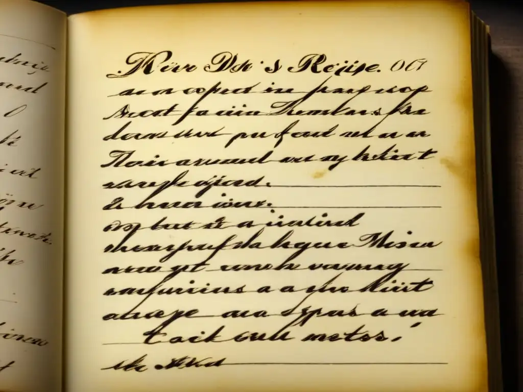 Recetas perdidas de la era napoleónica en un libro antiguo con notas manuscritas