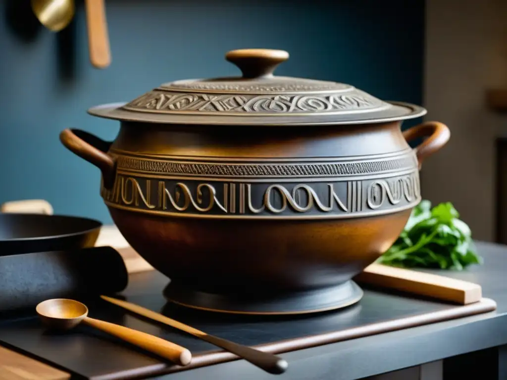 Una recreación detallada de utensilios históricos réplicas para mejorar la experiencia culinaria