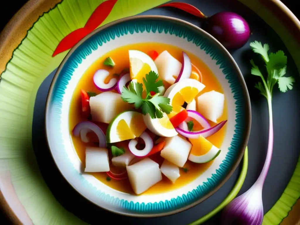 Saborea los sabores ancestrales del Camino del Inca con este vibrante ceviche peruano