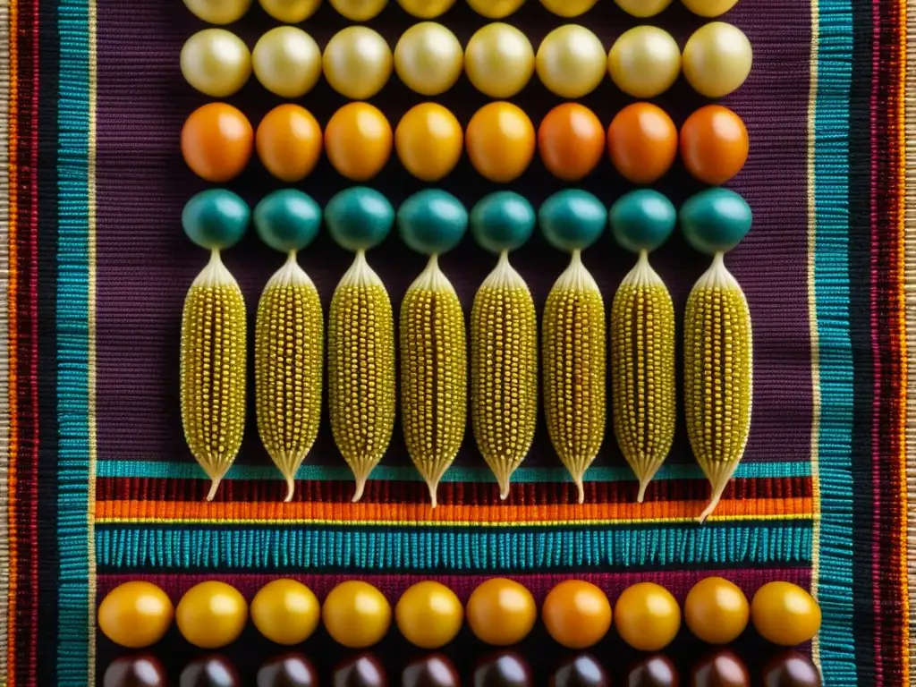 Semillas de quinua en textil incaico: riqueza alimentaria en el Imperio Inca