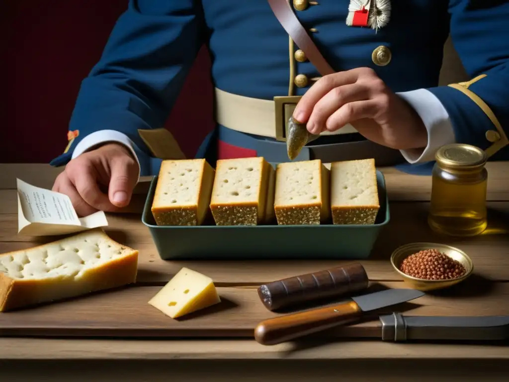 Ración de soldado francés durante las Guerras Napoleónicas, destaca la gastronomía europea y los desafíos de la guerra