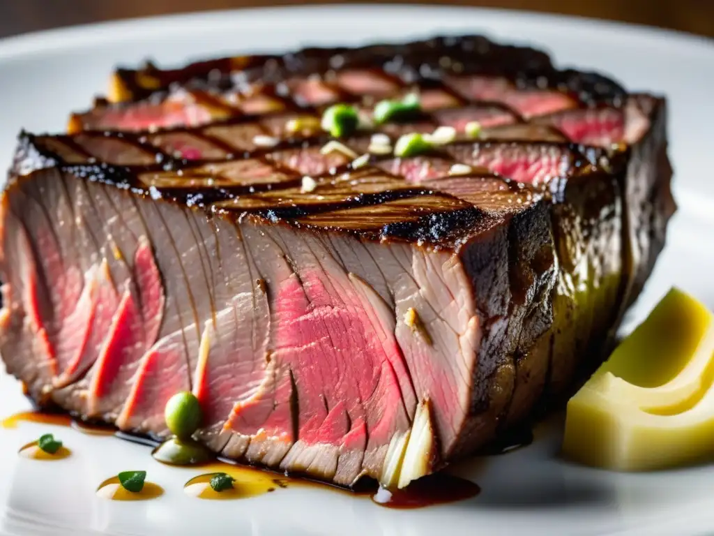 Delicioso filete sous vide: textura jugosa y color vibrante Deléitate con un suculento filete sous vide, con textura y color perfectos