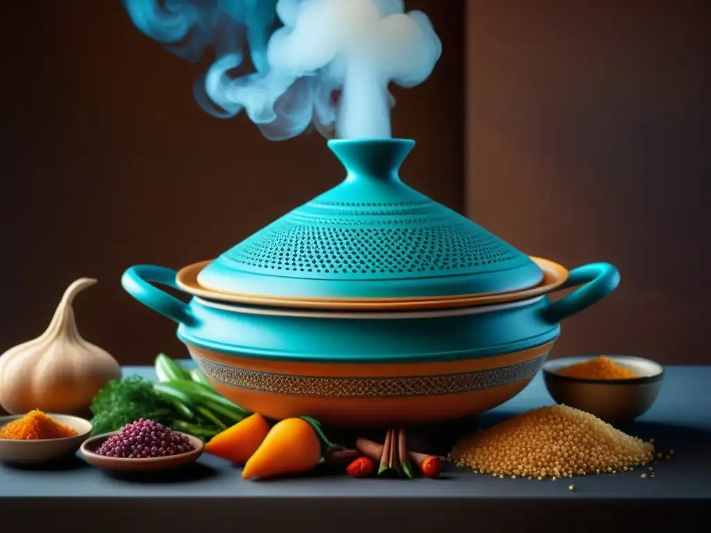 Un tagine tradicional Magreb con sabores coloniales cocina Magreb