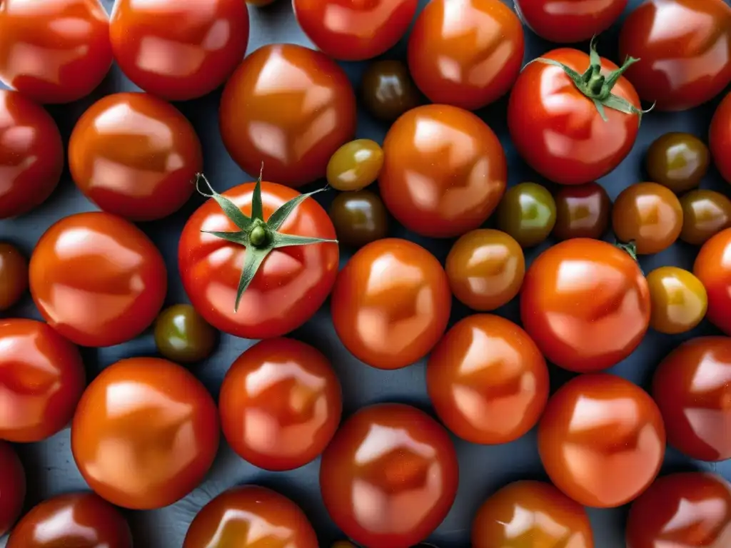 Tomates rojos secándose al sol, mostrando la conservación de alimentos métodos antiguos