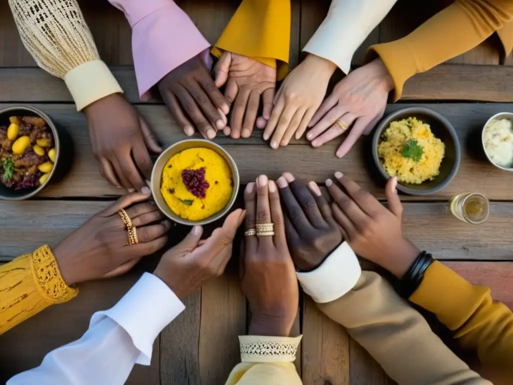 Unidos por recetas históricas apartheid cocina comunidades: manos diversas comparten comida sudafricana en escena emotiva y vibrante