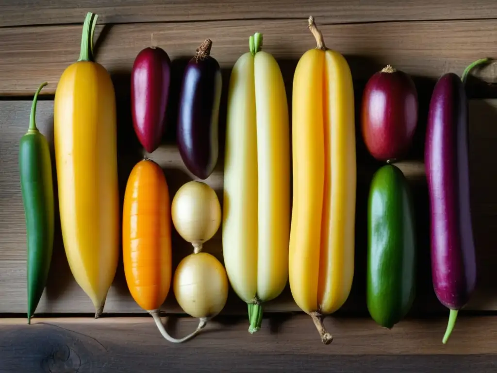 Una variedad colorida de legumbres y tubérculos en detalle, resaltando la importancia cultural e histórica en la cocina hispanoamericana