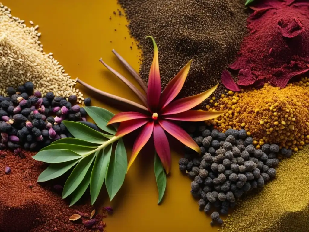 Un viaje sensorial a través de las recetas históricas de África precolonial, con especias vibrantes y aromáticas