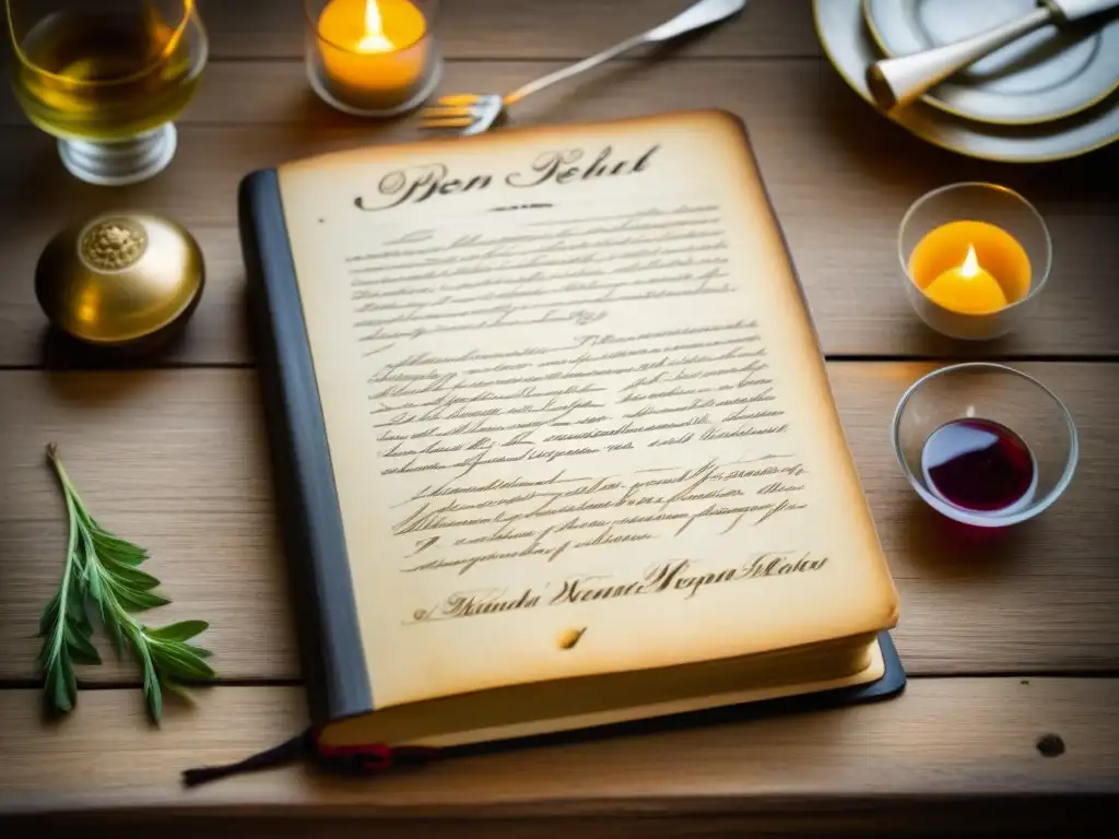 Recetario del siglo XIX: tradición europea en detalle Un viaje en el tiempo a la gastronomía europea durante la Revolución Industrial, plasmada en un libro de recetas del siglo XIX
